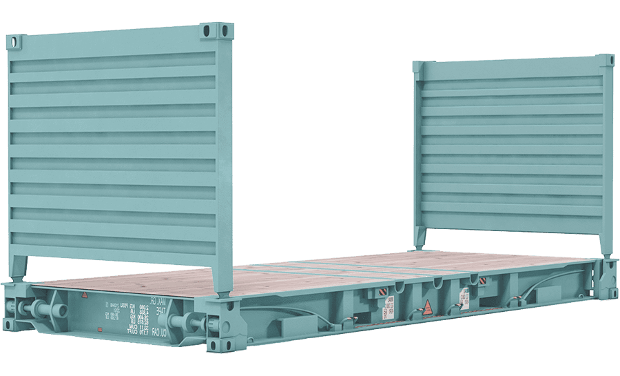 20 футовый контейнер - платформа